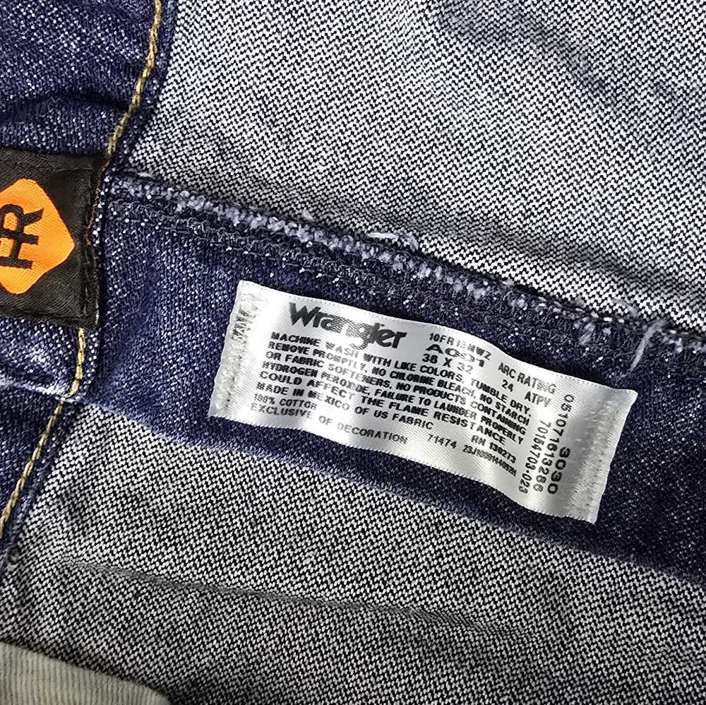 Wranger FR 13 Original Blue Jeans MENS Size 38/32 - Picture 4 of 6
